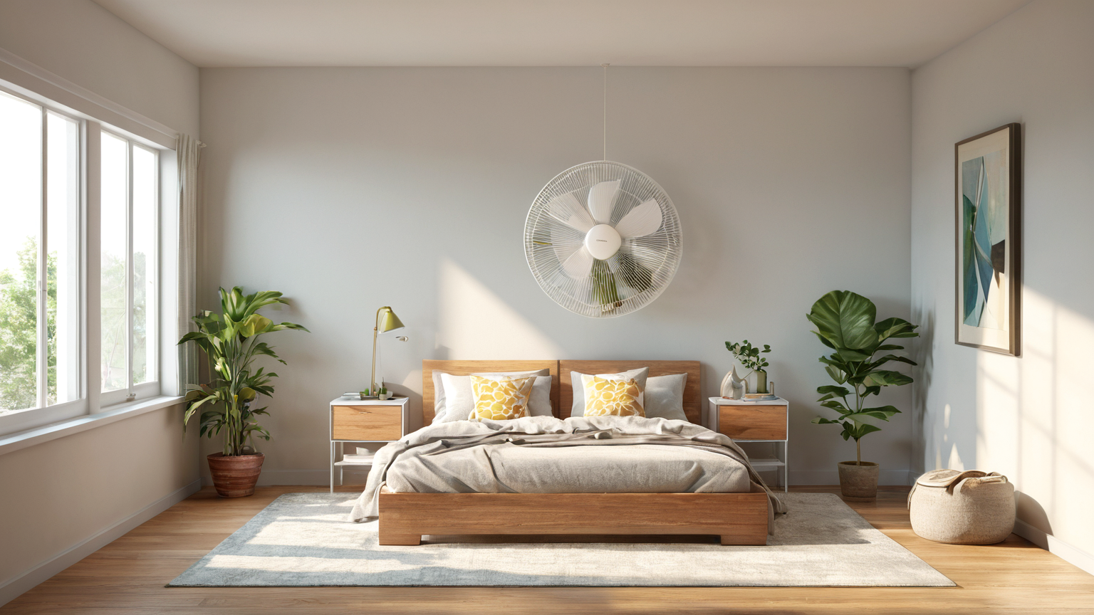 Shaded summer apartment layout